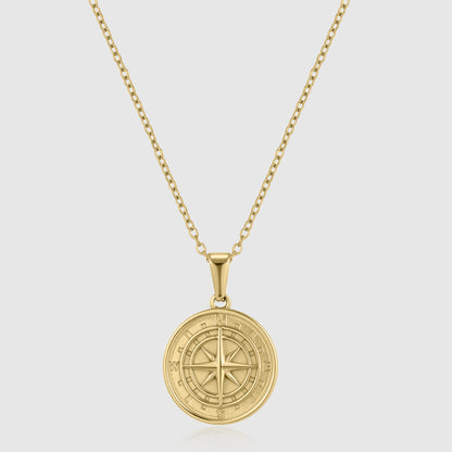 COMPASS PENDANT (GOLD)