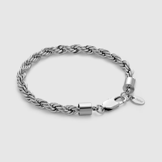 ROPE BRACELET (SILVER) 6MM