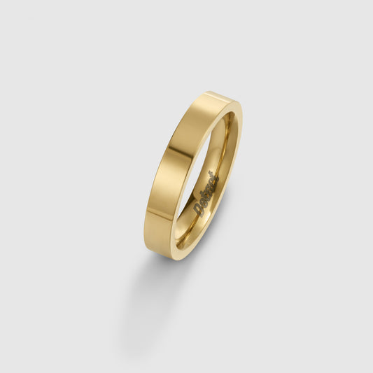 FLAT BAND RING (GOLD) 4MM