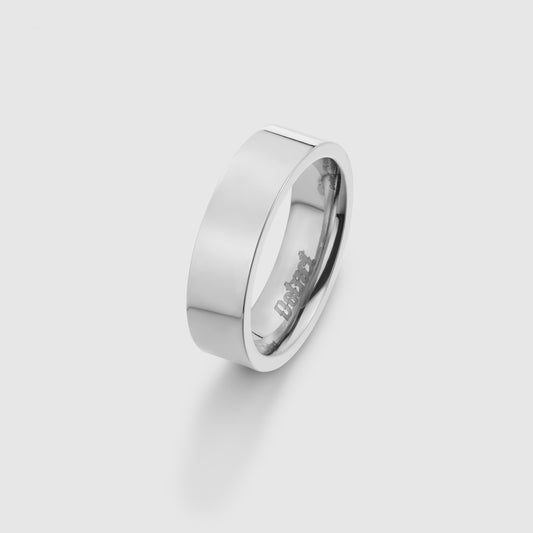 FLAT BAND RING (SILVER) 6MM