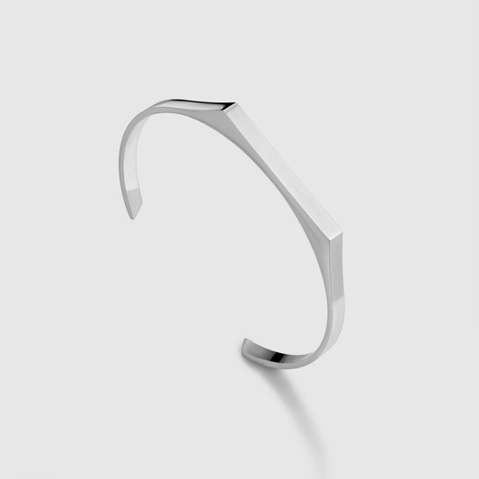ANGULAR CUFF (SILVER) 5MM