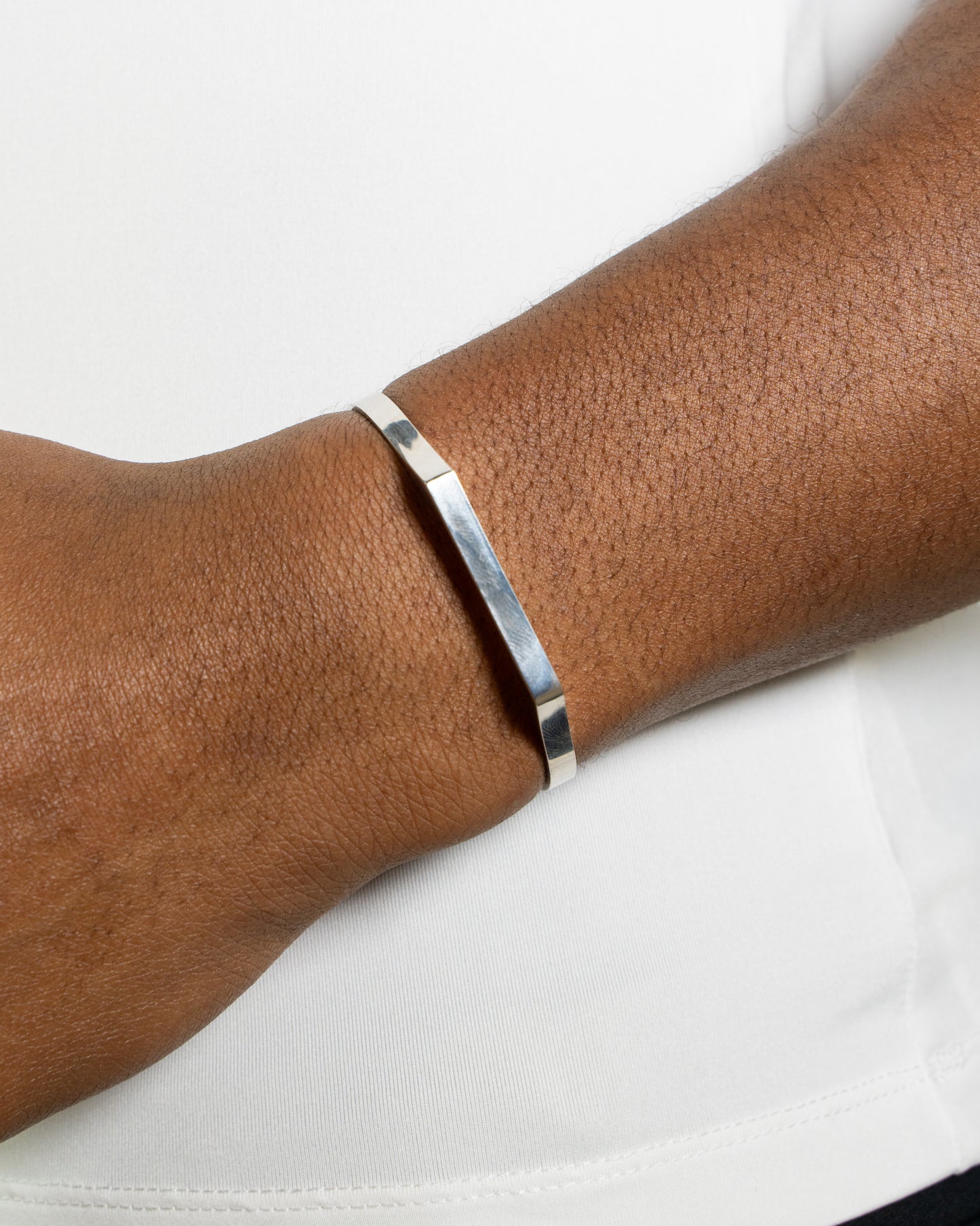 ANGULAR CUFF (SILVER) 5MM