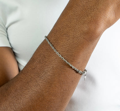 ROPE BRACELET (SILVER) 3MM